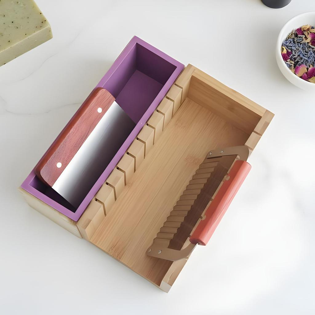 Soap Molds with Cutters Quick Release Mould Craft Supplies 47oz Bar Soap Mold for Fall Thanksgiving Cake Holiday Daily Project