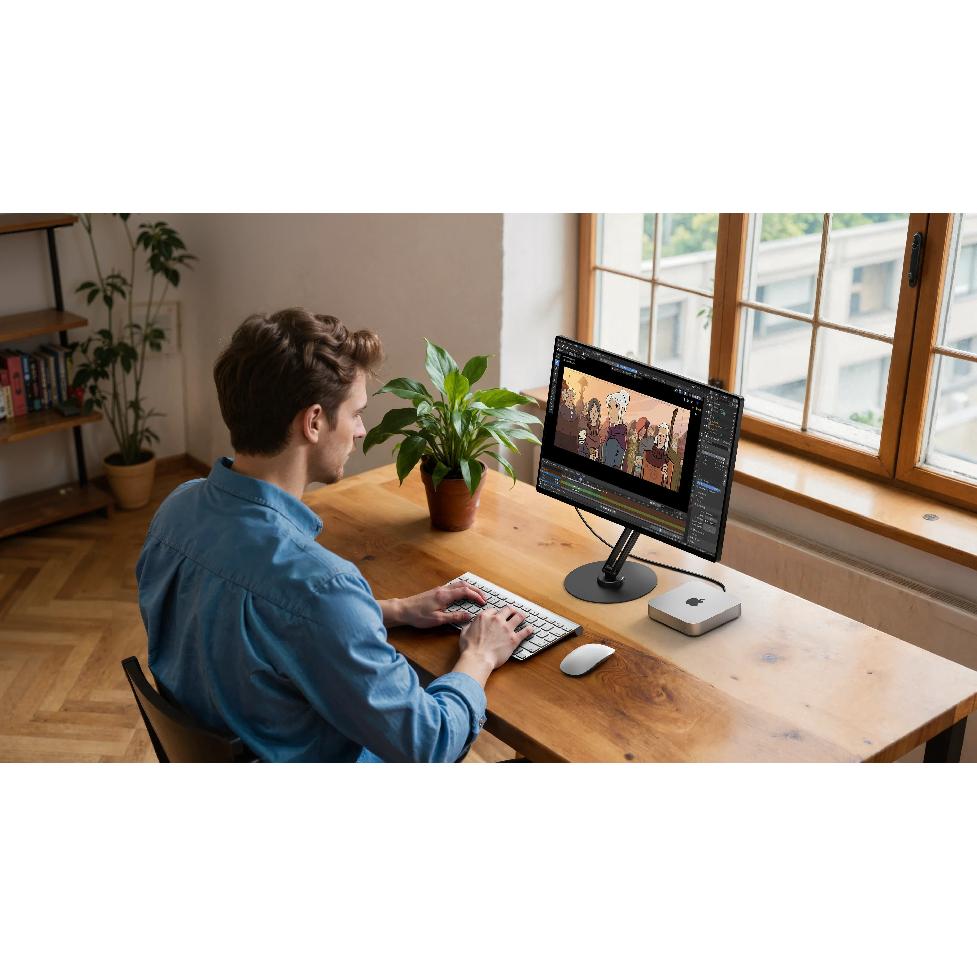 UPERFECT Metal Magnetic Bracket VESA 2 IN 1 Stand Max Support 19" Portable Monitor with Adjustment Holder For 7"-19" Dispalys