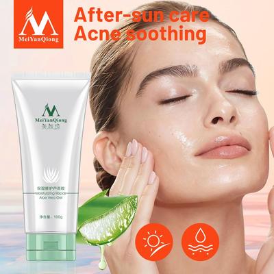 Riparazione idratante Gel di aloe vera Cura della pelle Estratti vegetali naturali Ance Trattamento delicato lenitivo Cura del viso Crema da giorno Nutriente