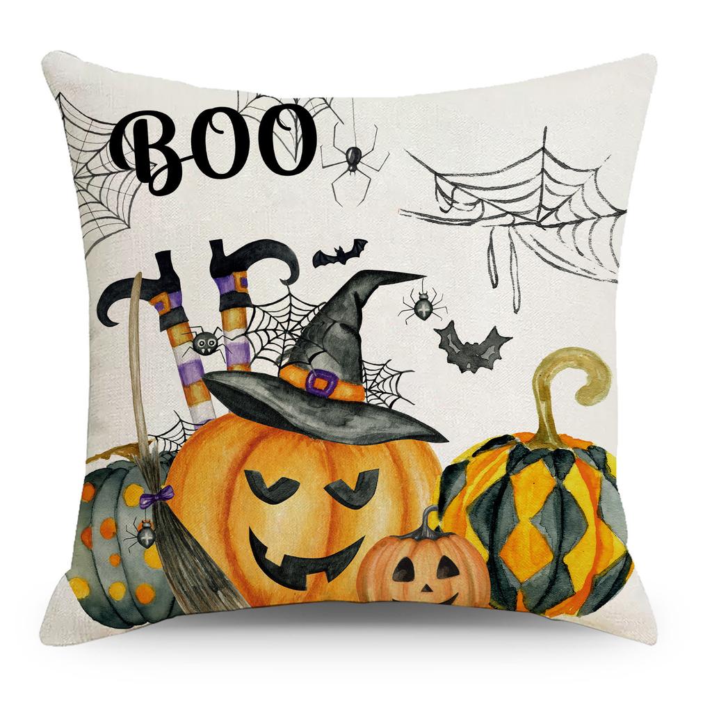 New Halloween Day of The Dead Pillowcase Cartoon Pumpkin Home Sofa Pillowcase