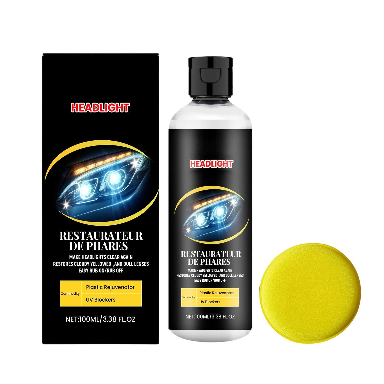 

Средство для ухода за фарами автомобиля; Средство для полировки поверхности лампы; Средство для очистки и ухода за автомобильными фарами(100мл) One Size