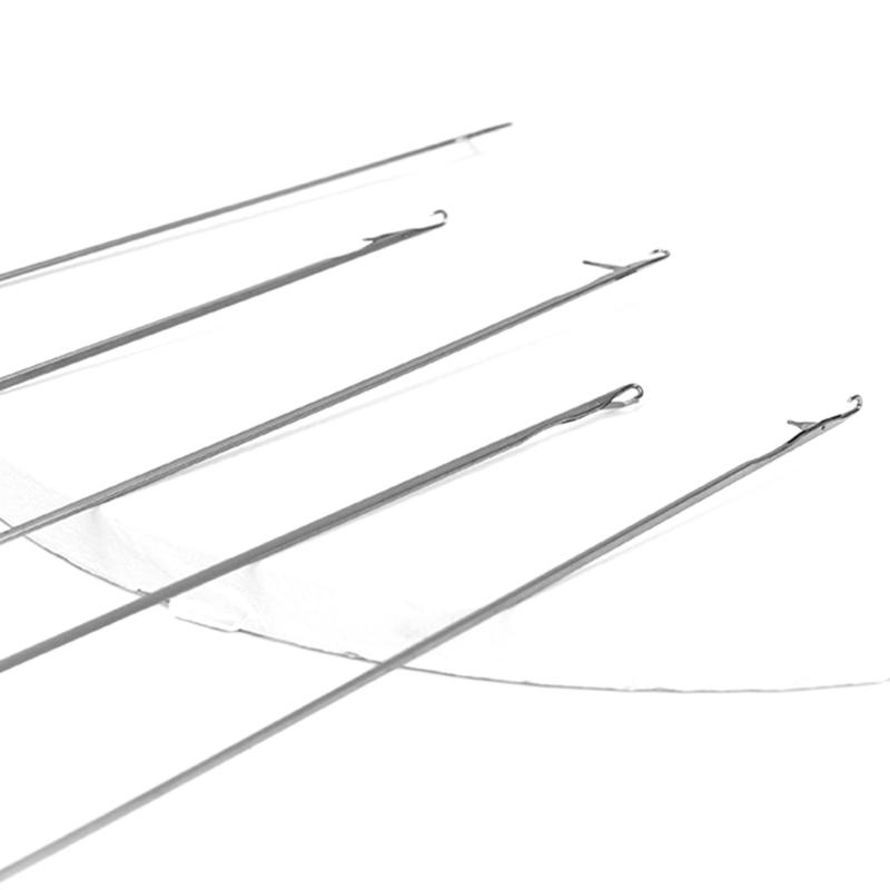 Lot De 9 Aiguilles à Crochet En Plastique ABS 2 Couleurs Avec Poignée