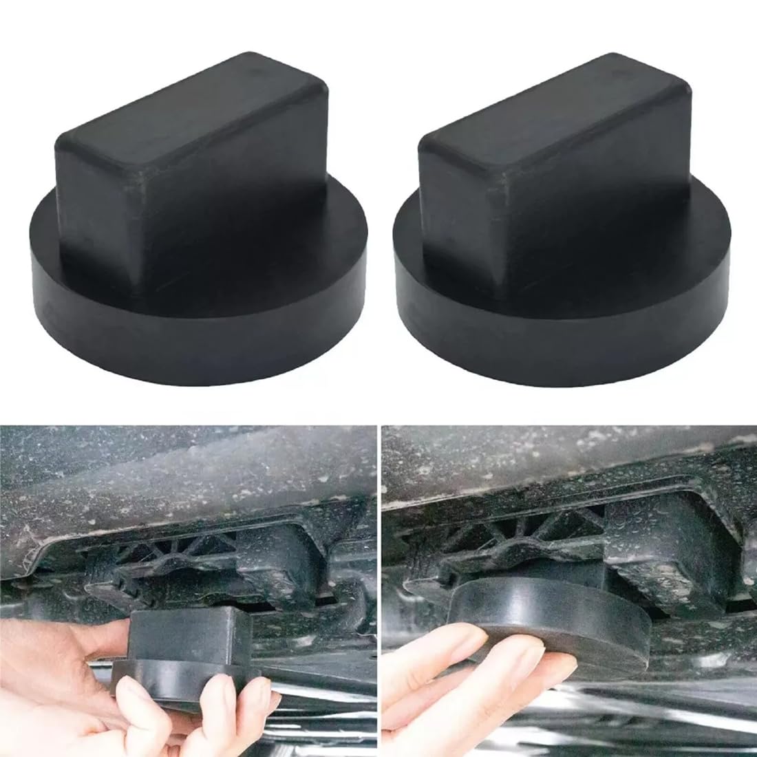 

GAOHOU 2 Pcs Benzz Jack Pad Car Tool Jack Pad Rubber Pad Altitude Increase чёрный