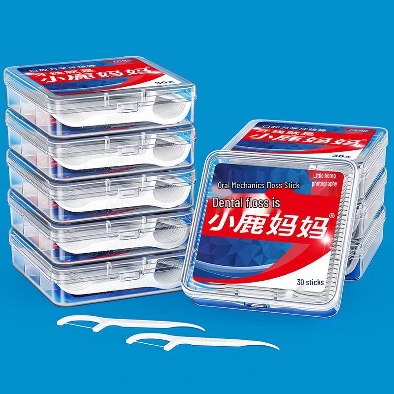 Little Deer Mom Dental Floss Picks (6-Box Pack)