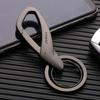 High Quality Simple Car Key Chain Waist Hanging Creative Double Ring Metal Key Pendant Business Men's Key Chain Pendant Gift