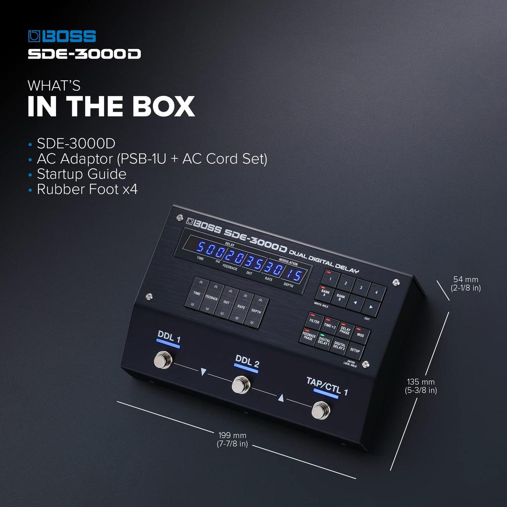 BOSS SDE-3000D Dual Digital Delay Delay SDE3000D BOSS