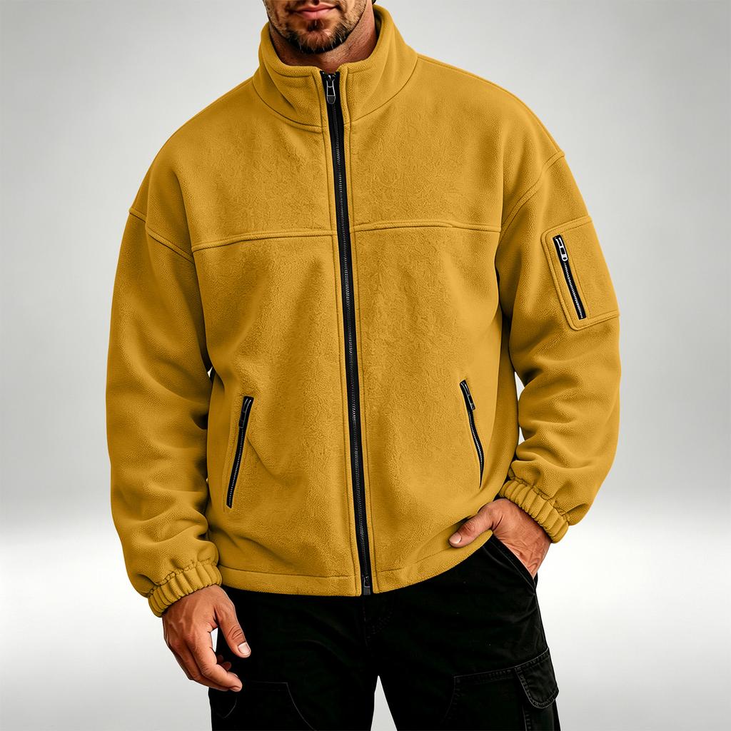 Men's Casual Hooded -Lined Jacket Color for Daily Wear