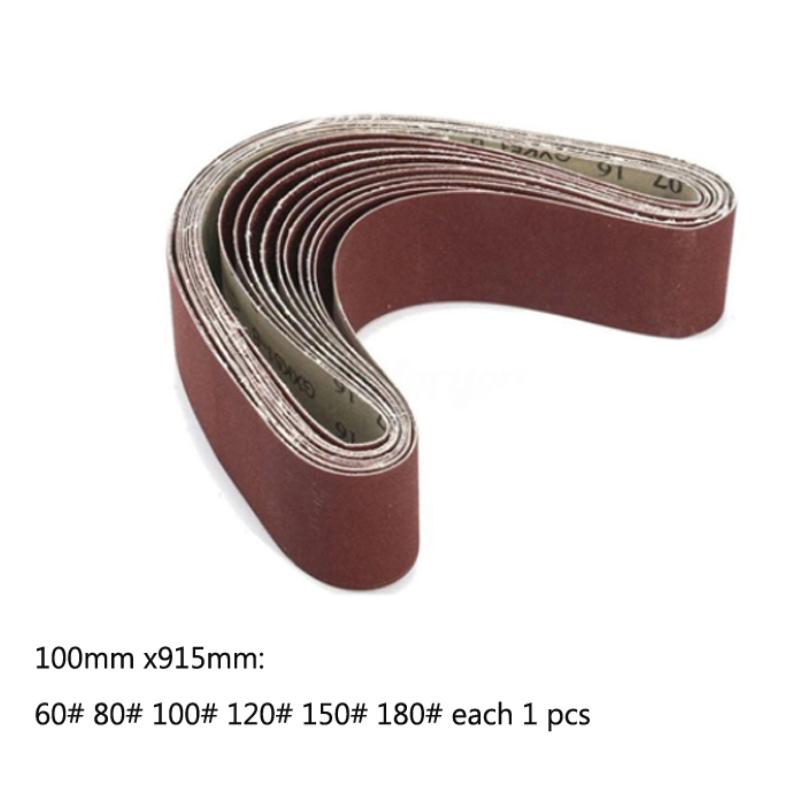Sanding Belts/Disc Sanding Polishing Paper 40-1000 Grit Assortment Metal Grinding Aluminium Bands Polisher Oxide Sander