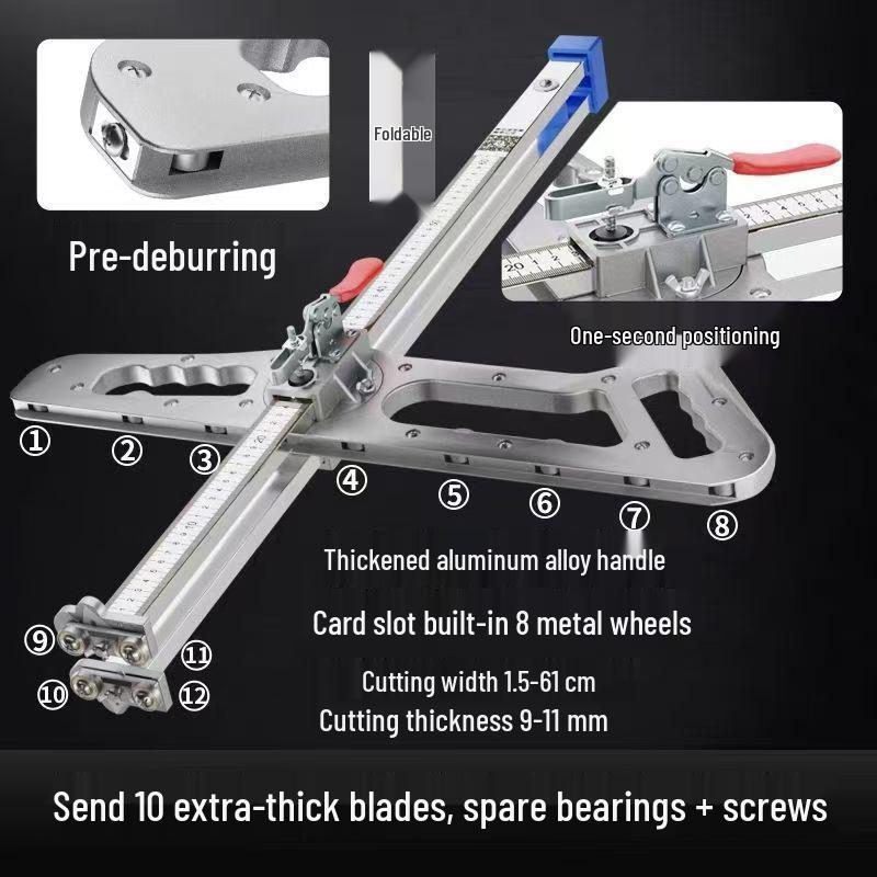 High-Precision Dust-Free Folding Roller Push Knife for Gypsum Board Cutting