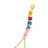 Colorful Alphabet Bead Bag Charm Personalized Design Bag Hanging Pendant for Trendy Fashion Statement and Unique Style