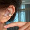 Sparkling Star Zirconia Ear Clip for Women – Piercing-Free Exquisite Luxury Earrings