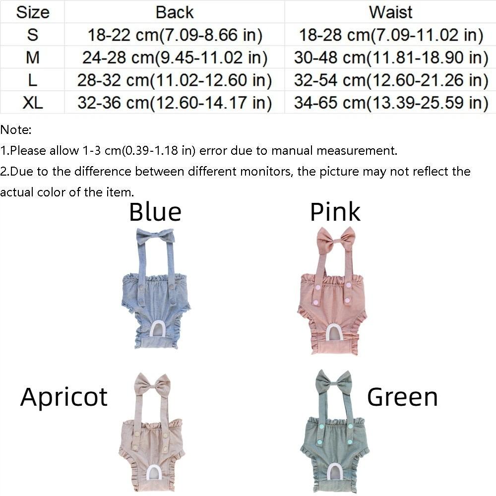 Thin Breathable Dog Sanitary Pants Adjustable Pet Dog Diapers  Female Dog Period