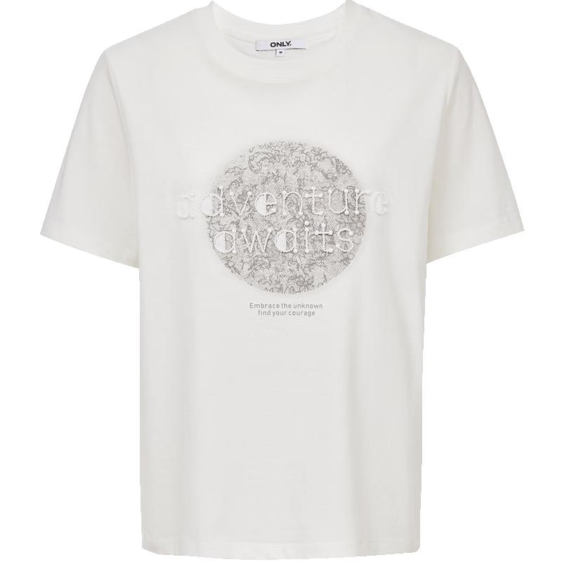 

ONLY 2026 Spring Embroidered Loose-Fit T-Shirt M