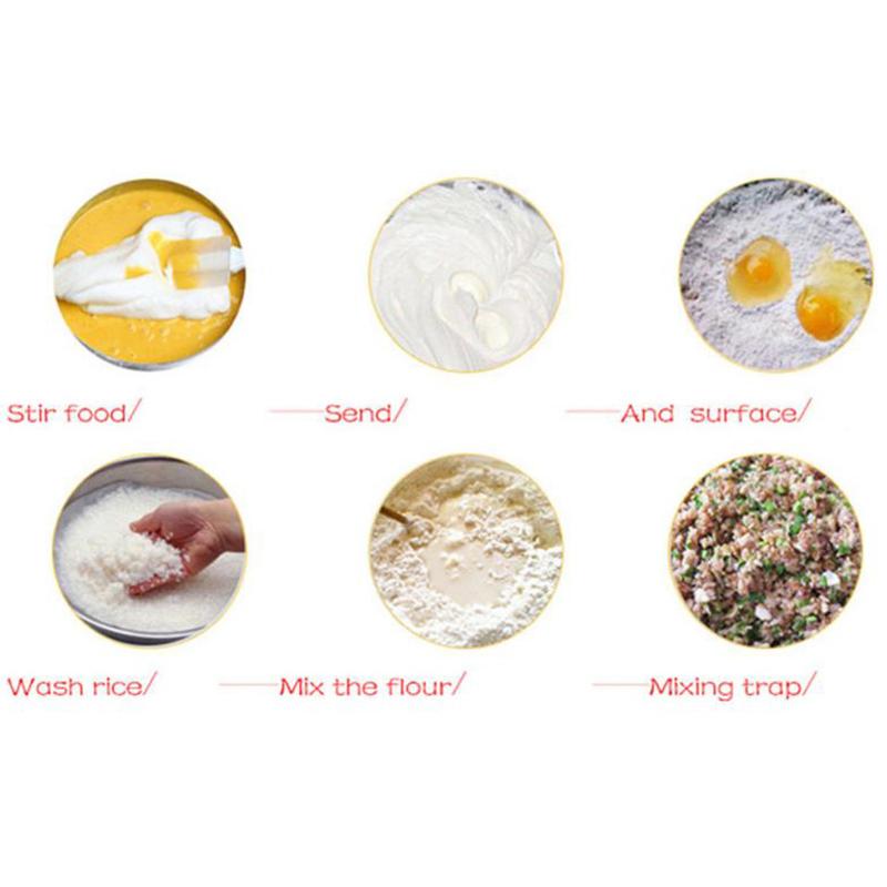 Mixer Semi-Automat Bătător de Ouă Tel Autoturnant Inox Mixer de Mână