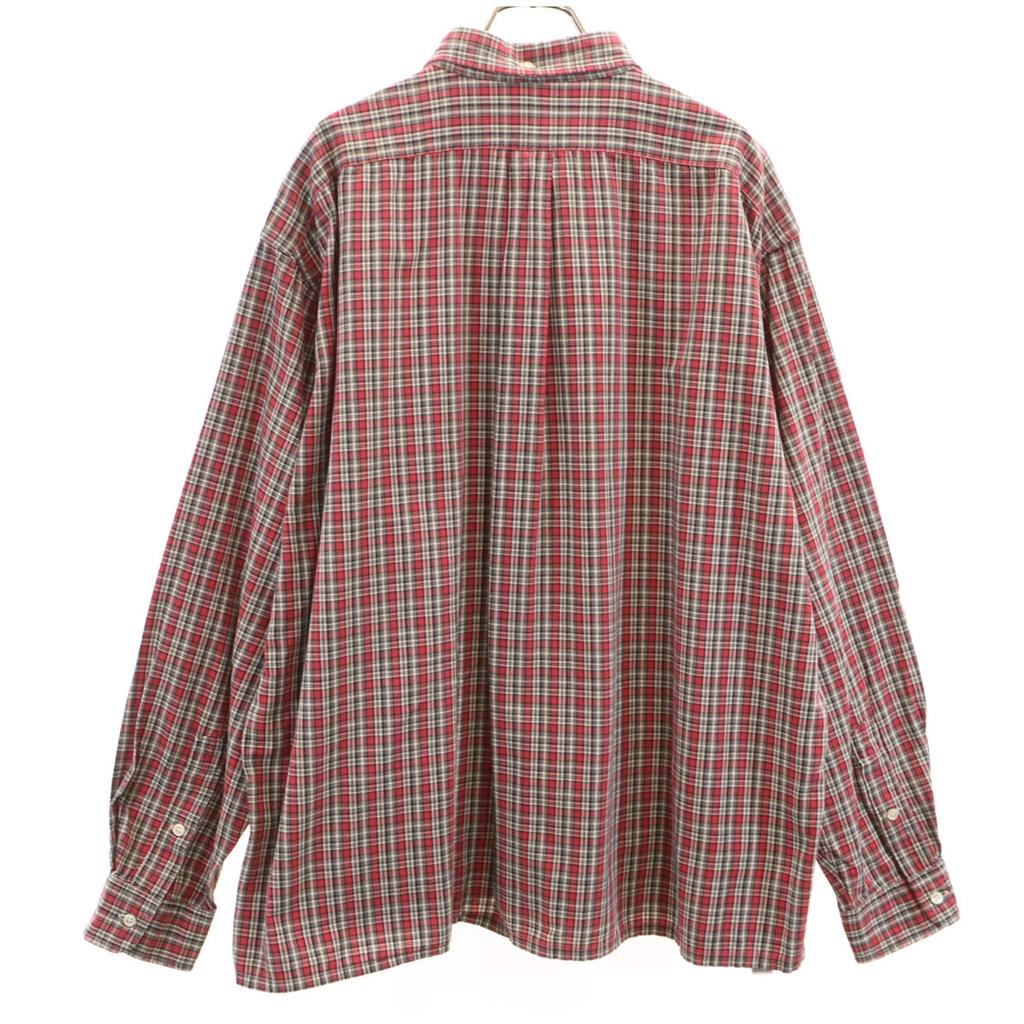 Polo by Ralph Lauren 90s Old Canadian Check Pattern Long Sleeve Button Down Shirt Men's Used