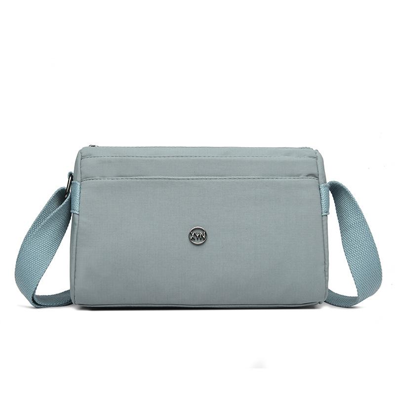 Crossbody Bag Women's Shoulder Small Bag Lightweight Horizontal Multi-Layer Pocket Nylon Bag Mother Bag
