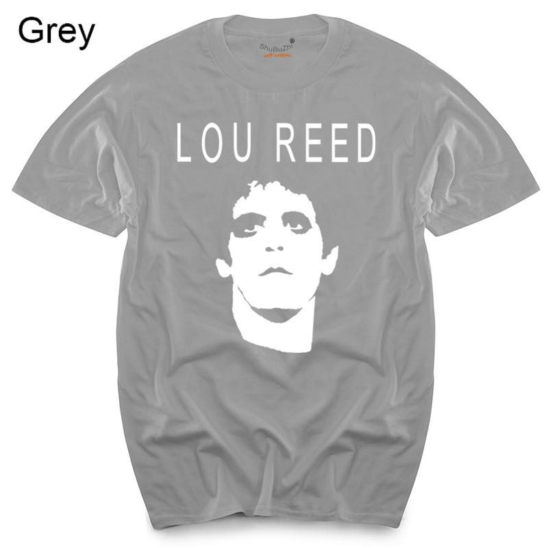 

striped shirt Lou Reed Fan men shirt mens top tees fashion summer brand teeshirt male tops 4XL