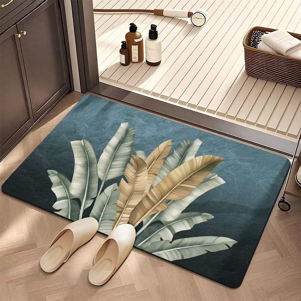 Bathroom Floor Mat Quick Drying Floor Mat Bathroom Carpet Dirt Resistant Wear-resistant Easy To Maintain Mat