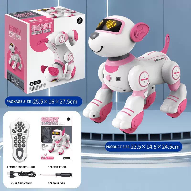 Smart Voice-Controlled Robot Dog: Touch Sensor, Dance, Music, Educational & Programmable Remote Control Toy