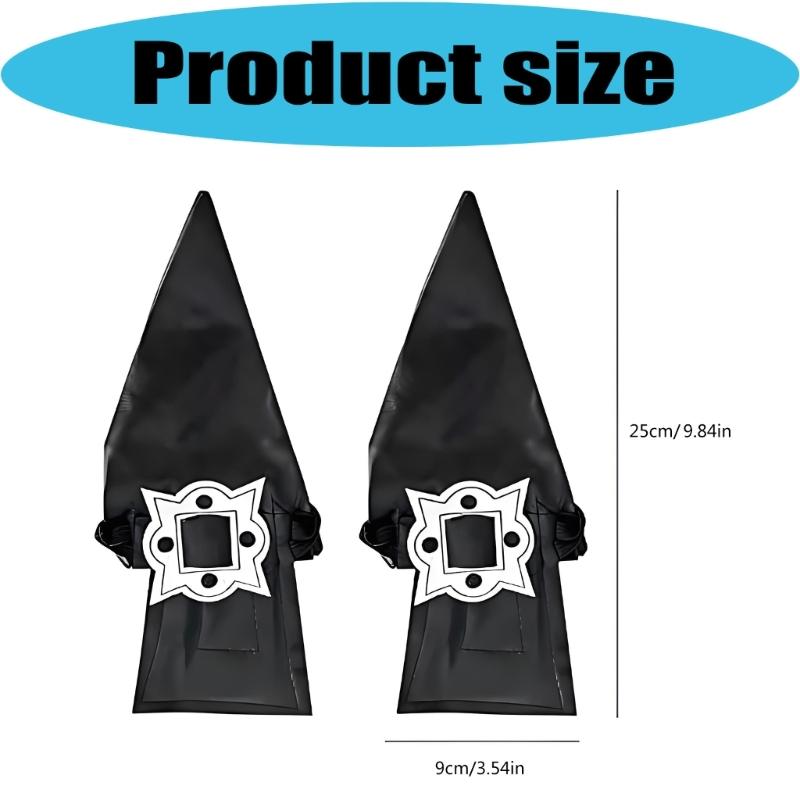 Elegant Witch Shoe Covers Black Boot Covers For Halloween Costume Dress Up Pretend Play And Themed Parties Accessories