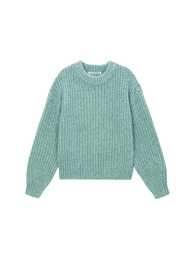 SALAD BAGUNI Metallic Round Pullover - Mint