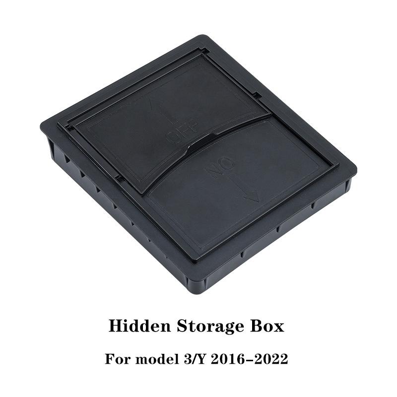 Armrest Hidden Storage Box For Tesla Model 3 / Y 2016- 2021 Center Console Organizer Tray Car Interior Accessories