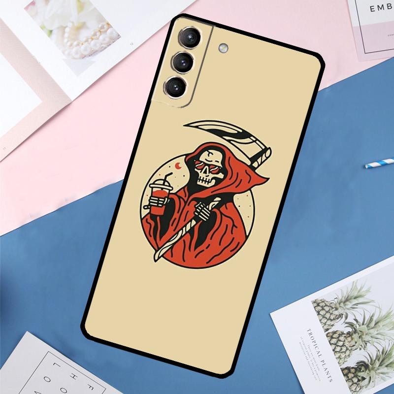 Gothic Witch Satan Case For Samsung Galaxy S25 Ultra S21 S22 S24 S23 Ultra S9 S10 Plus S21 FE S25 FE Back Cover