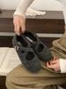 Fairy Wind Mary Jane Shoes Buckle Hair Shoes Single Shoes Female 2025 Autumn New Korean Version Soft-soled Shallow Mouth Flat Shoes