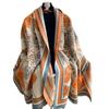 Korean Version Double-sided Printing Imitation Cashmere Scarf Women's Thickened Winter Warm Scarf Fashion Shawl Scarf
