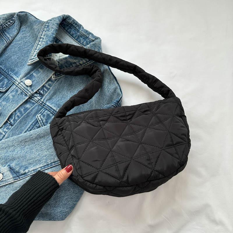 Trendy Black And White Oxford Cloth Tote Bag For Women Stylish Casual Crossbody Bag