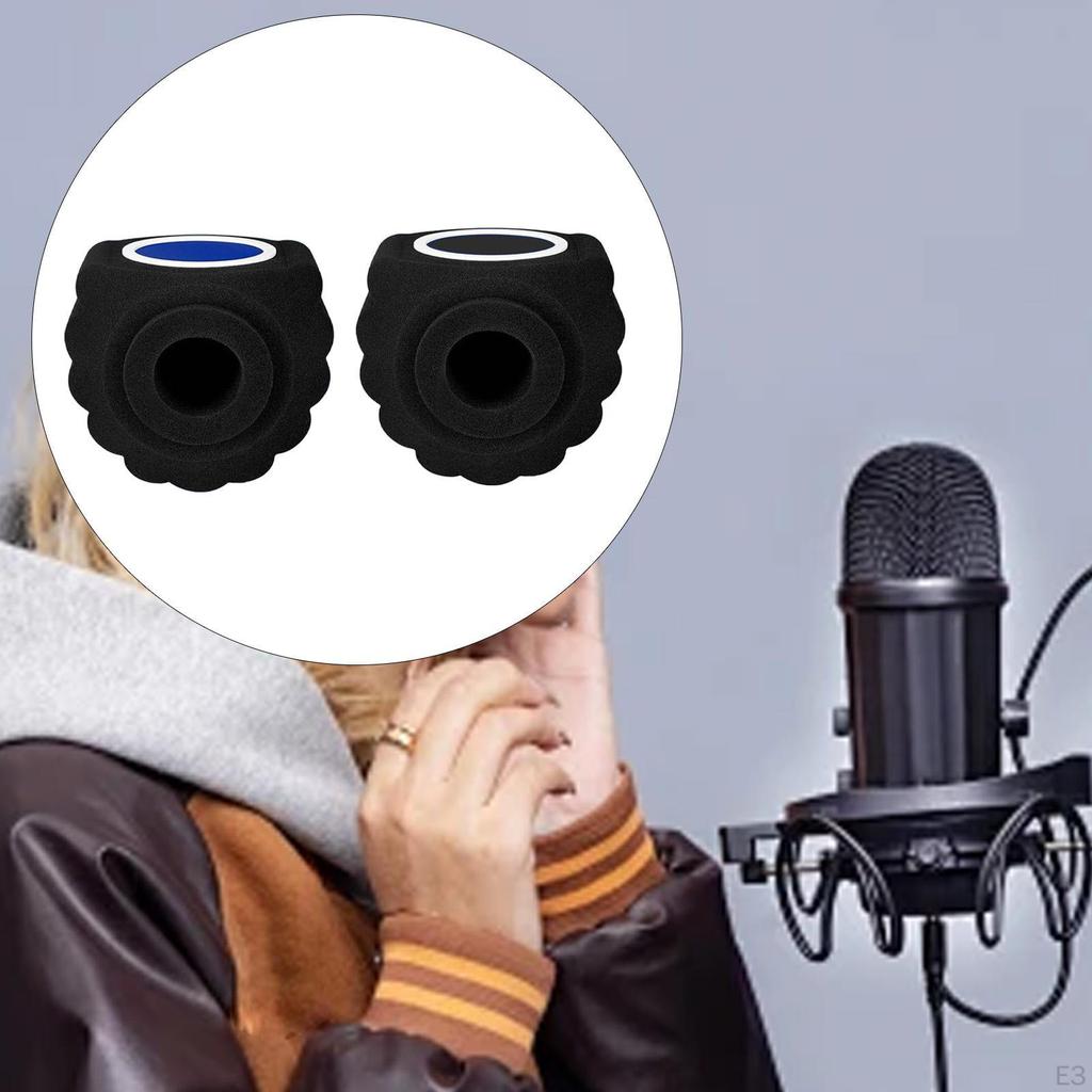 Wind Ball Lightweight Noise Reduction Mic Soundproof Cover for Home Studios