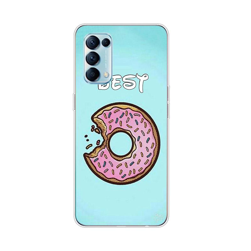 Bff Best Friend For OPPO Reno7 SE 6 5 Z F 4G 5G Find X2 X3 Neo Lite Pro Plus Transparent Soft Phone Case Coque