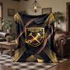 West Ham United Football Print Flannel Blanket Soft Warm Sofa Bed Throw Blanket For Home Office Bedroom