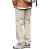 Paul Frank Casual Pants for Men, Spring And Autumn Fashion Casual Cargo Pants, Trendy Loose Versatile Trousers for Men, Beige, Size L