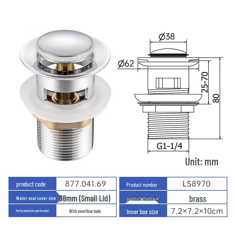 Lantuan Pop-Up Basin Drain Stopper