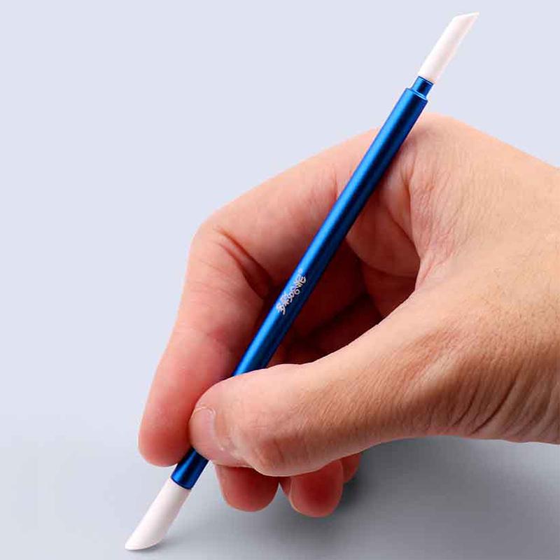 1Pc Aluminum Alloy Panel Line Eraser Wipe Stick W 3Pcs Of 3Mm Wiping Cotton + 3Pcs Of 5Mm Wiping Cotton Model Wipping Cleaning