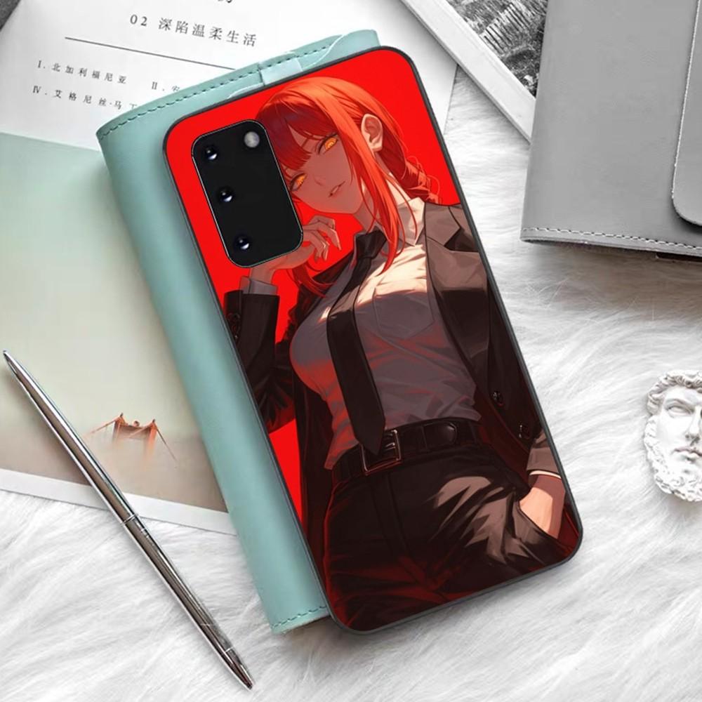 Chainsaw Man Makima Phone Case Silicone PC+TPU For Samsung S10 20 30 22 23 24 Plus Lite Ultra Cover