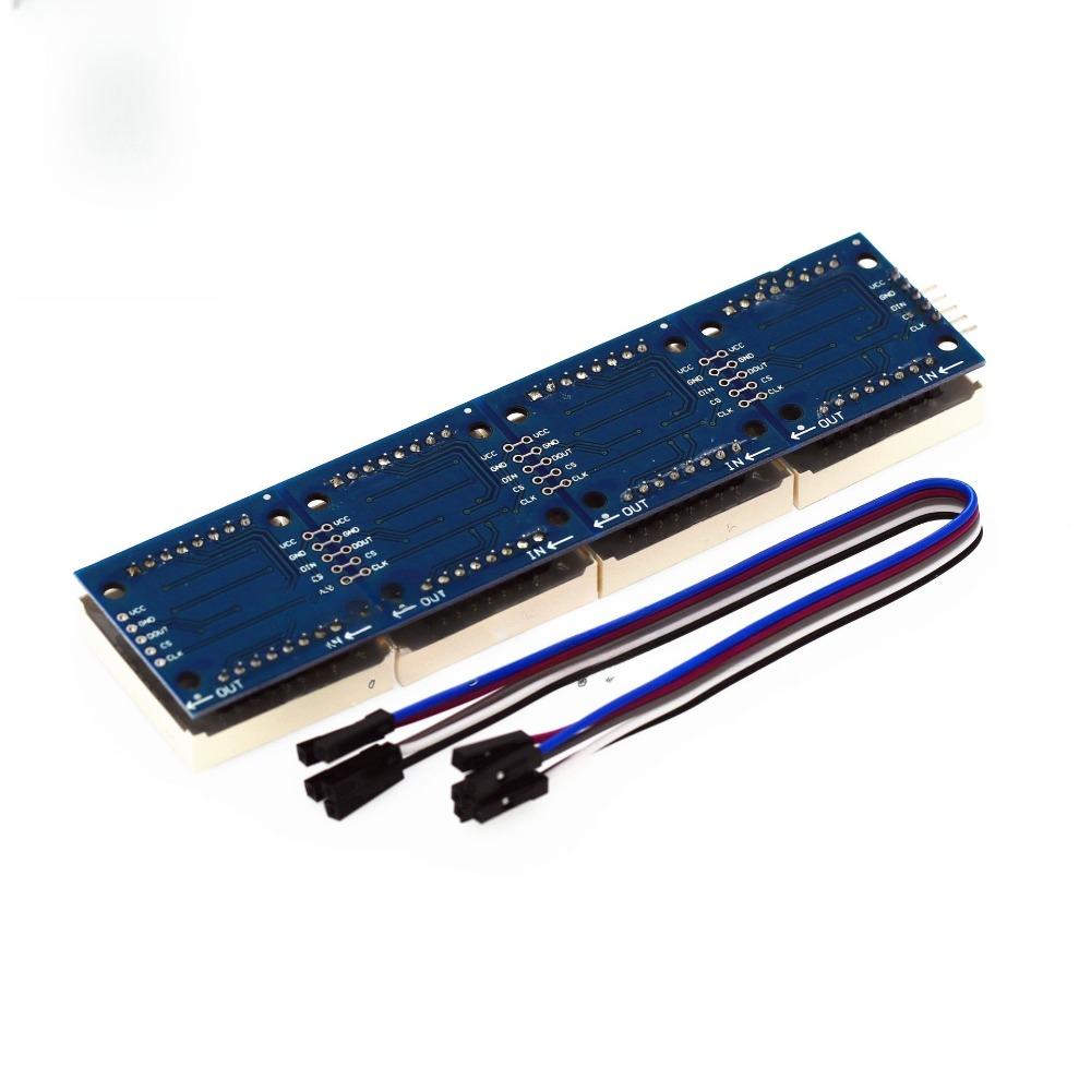 Integrated MAX7119 Dot Matrix Module LH Control Microcontroller Module 1-in-1 Display with 1P Line 1V Voltage Support Cascading