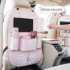 Car Seat Back Dining Table & Storage Bag with Cartoon Design