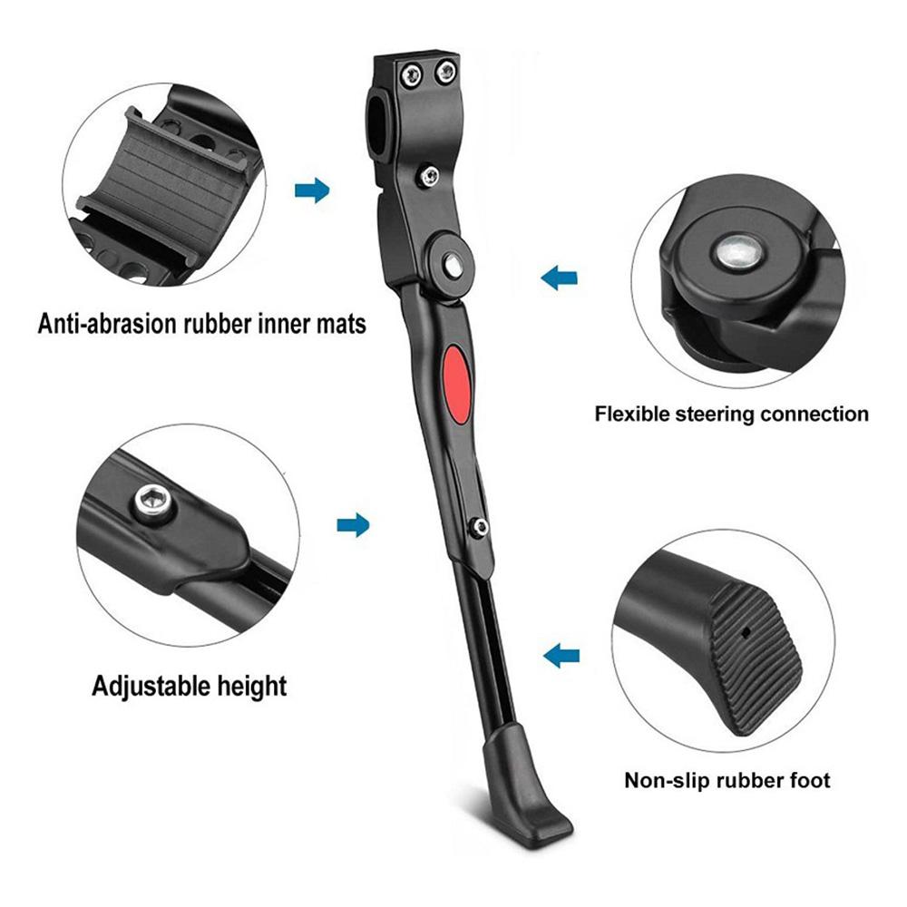 Adjustable Bike Stand MTB Road Bike Kickstand Parking Rack Mountain Bike Support Side Kick Stand Foot Brace Bicycle Foot Support