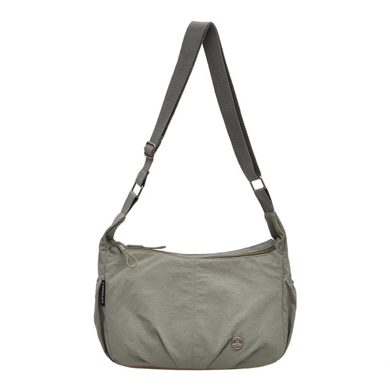 Womens Large Soft Waterresistant Crossbody Bag With Inner Zipper Pocket For Casual Outings
