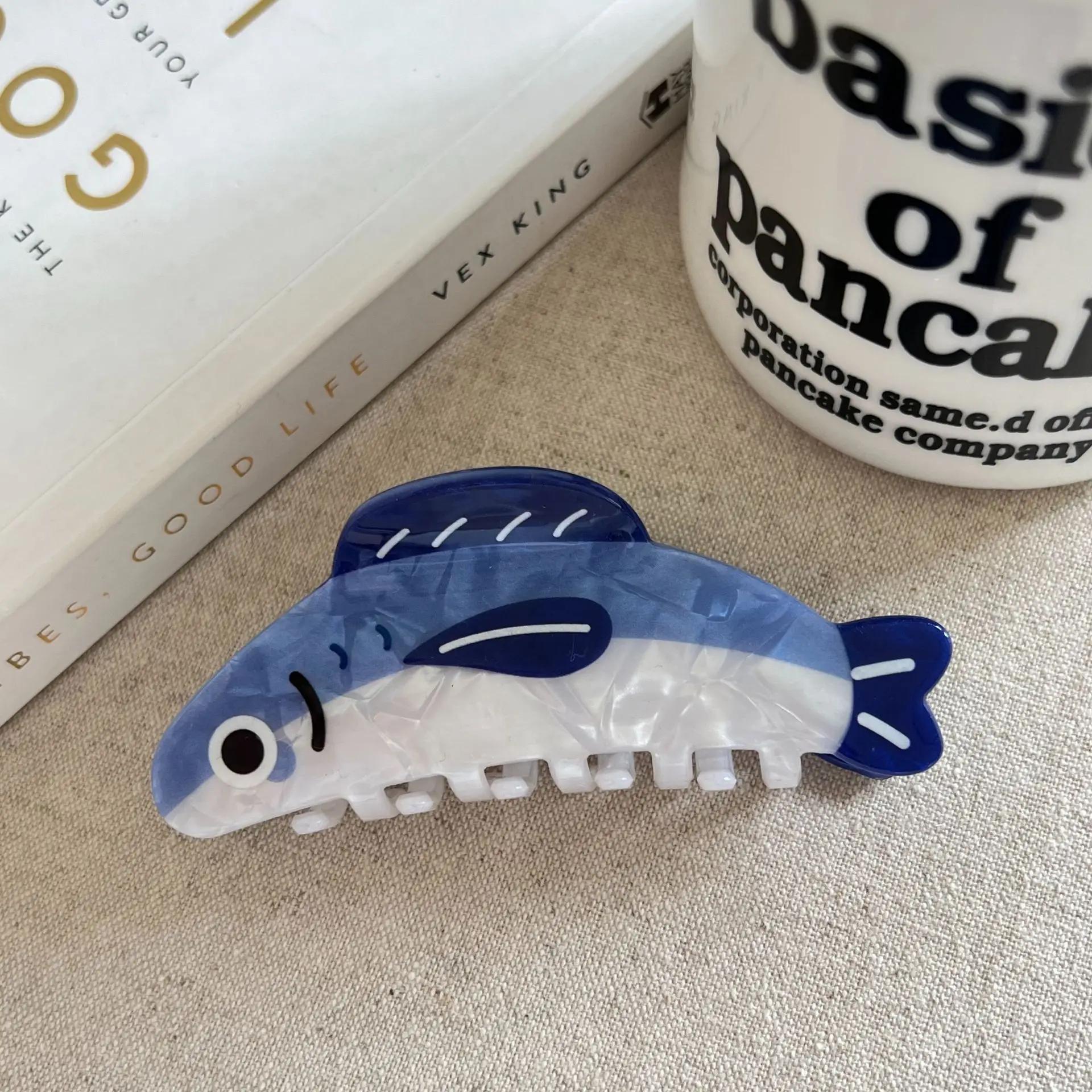 

Muweordy Синяя сардина Заколка-краб для волос Имитация рыбы Морское животное Зажим-краб Пляжный INS Горячие крабы Заколки для волос Аксессуары для волос для женщин