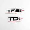 3d ABS Black TFSI Logo TDI Letters Car Trunk Emblem Badge For Hot A3 A4 A5 A6 A7 A8 Q2 Q3 Q5 Q7 Q8 TFSI TDI Sticker Accessories