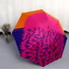 1pc Sunset Sailboat Automatic Open 8-Rib Windproof Umbrella, Travel & Commuting, Suitable for All Seasons