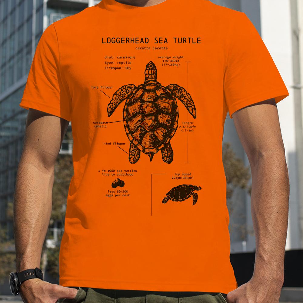

Sea Turtle Anatomy T-Shirt Summer Men Street Hip Hop Punk Style Boy Loose Oversized unisex Casual Fashion Tees 4XL