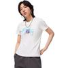 Li Ning X League Of Legends Pool Party Cartoon Pattern Printed Round Neck Short Sleeve T-Shirt Women Tops Off-White ATST808-1