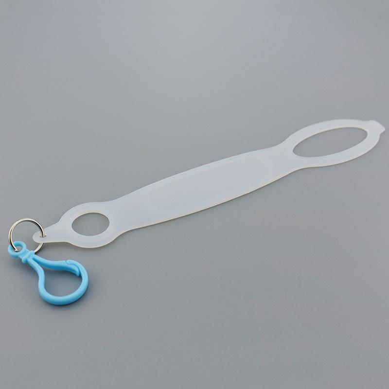 

Уличная бутылка минеральной воды с силиконовым выдвижным ремешком для бутылки с подъемным канатом и рукавом Ручная бутылка со спортивной завязкой для бутылки с водой 25x4.5x0.3cm прозрачный