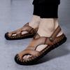 Men's Genuine Leather Sandals Soft Comfortable Sandals Male Summer Outdoor Beach Shoes Designer High Quality Sandals for Men