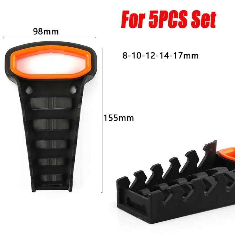 HOT Wrench Organizer Storage Shelf for Ratchet Wrench Set Lightweight Tool Holder for Workshops Garages and Home Use Slots