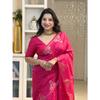 New Launch – Elegant Soft Banarasi Silk Saree with Pure Golden Zari Weaving & Royal Heavy Brocade Blouse